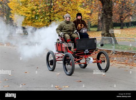 London to Brighton veteran car rally old steam Stock Photo - Alamy