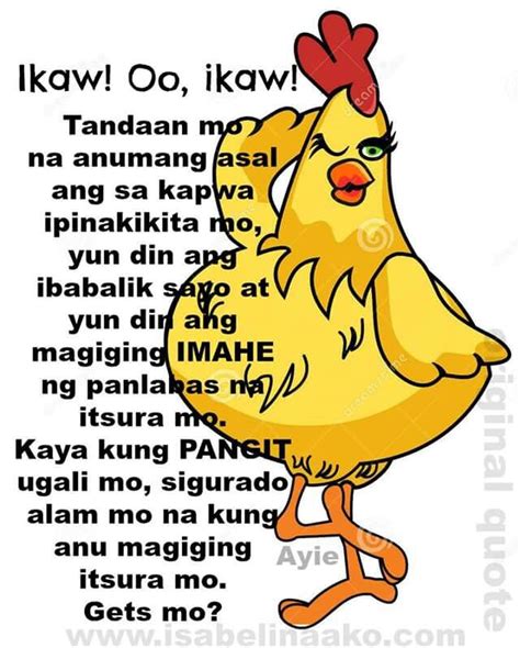 Pin By Shaichie On Tagalog Jokes Filipino Quotes Patama Quotes Good