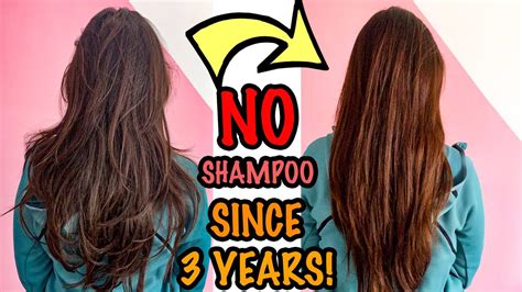 How I Wash My Hair Without Any Shampoo Since 3 Years No Poo Hair Care