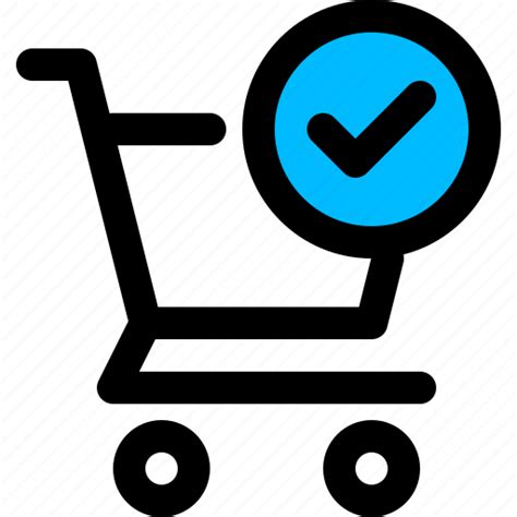 Complete Order Place Shopping Success Tick Icon Download On