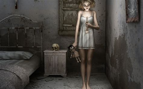 Creepy Girl Wallpaper And Background Image 1680x1050 Id322331