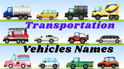 Different Types Of Transportation List Of Vehicles Name Mode Of