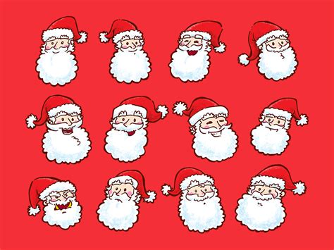 Santas By Nick Volkert On Dribbble