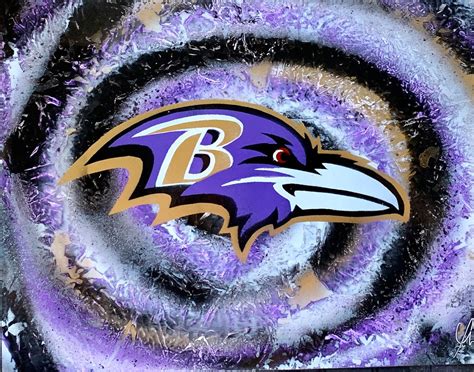 Baltimore Ravens Art Baltimore Ravens Poster Spray Paint Etsy