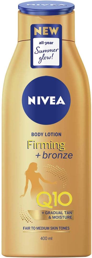 nivea q10 firming with radiance gradual tan 400ml tan activating firming cream with q10