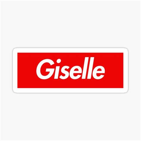 Giselle Name Stickers Redbubble