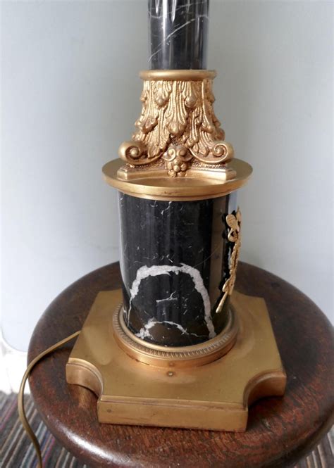 Sold and shipped by lamps plus. Very Tall Marble Corinthian Column Table Lamp For Sale at ...