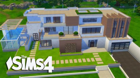 The Sims 4 Lets Build A Modern Mansion Part 1 Realtime Youtube
