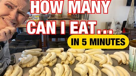 How Many Bananas Can I Eat In 5 Minutes Mom Vs Food Youtube