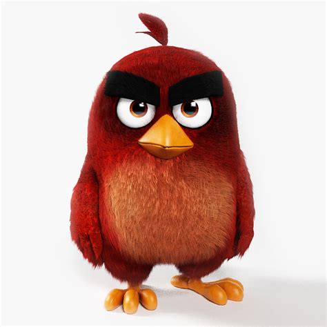 Álbumes Foto Pajaro Rojo De Angry Bird Mirada Tensa