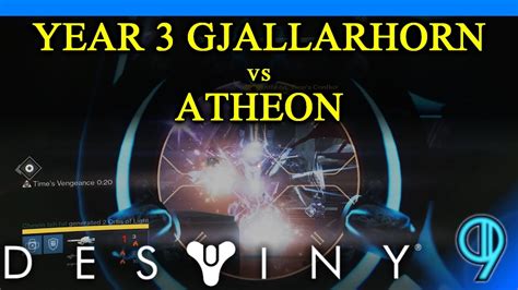 Year 3 Gjallarhorn Versus Atheon Destiny Rise Of Iron Youtube
