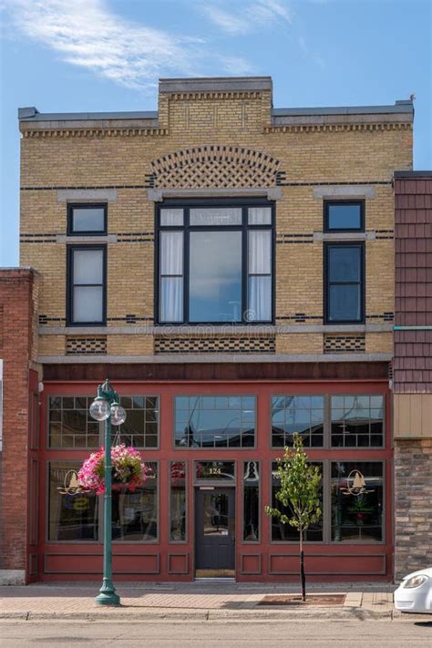 Downtown Fergus Falls Minnesota Commercial Buildings On A Summer`s