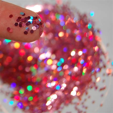 Rose Glitter Solvent Resistant Holographic Glitter 0062 Etsy