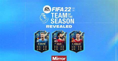 Fifa 22 Premier League Tots Squad Confirmed Featuring Mohamed Salah And