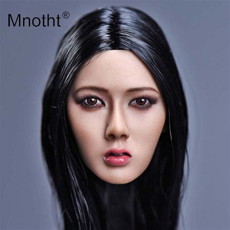 Mnotht 1 6 Scale Asia Star Female Head Sculpt Resin Chinese Beauty For 12inch Woman Action Toy
