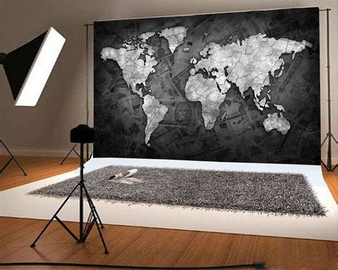 Buy Zhanzzk Retro World Map Backdrop 7x5ft Photography Backdrop Paper