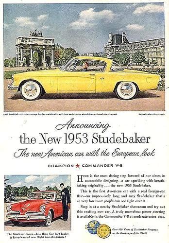 Old Car And Truck Advertisement Brochures The Studebaker Studebaker