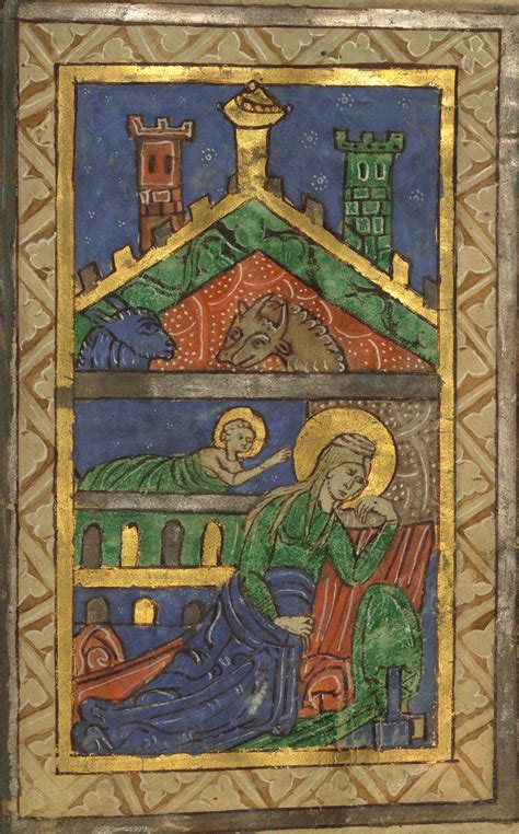 Illuminated Manuscript Claricia Psalter The Nativity Walters Art