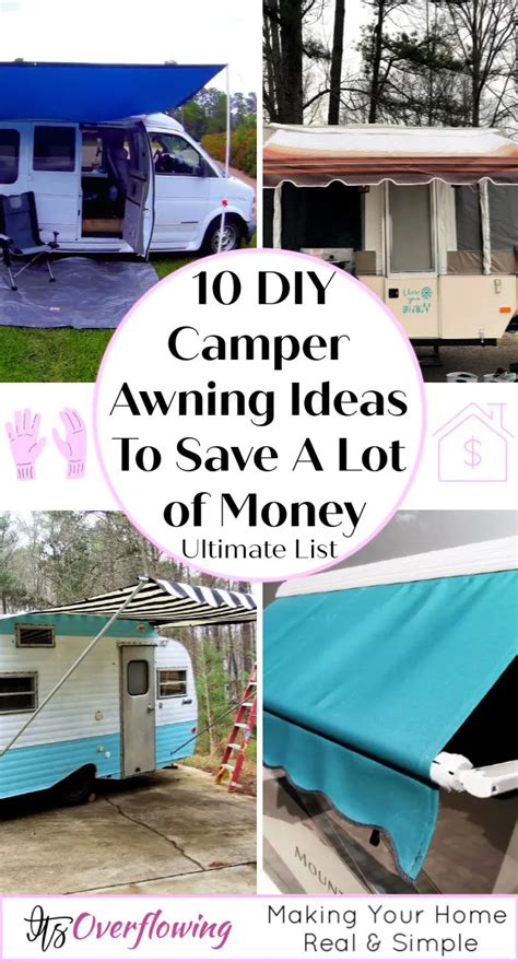 10 Diy Camper Awning Ideas To Save A Lot Of Money Camper Awnings Diy