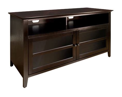 Choose from audio racks with open shelving or the security of closed doors. BellO Dark Espresso Audio/Video Cabinet - WAVS99152