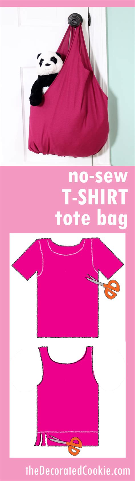 No Sew T Shirt Tote Bag Diy Fashion Clothing Diy Bags