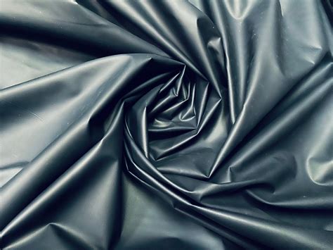 Coated Nylon Showerproof Fabric Per Metre Navy Etsy