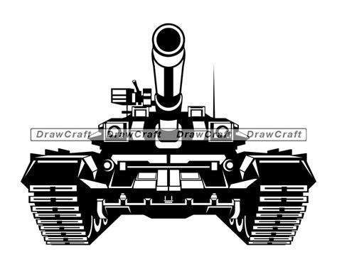 Tank Outline 2 Svg Tank Files For Cricut Png Army Eps Vector Tank