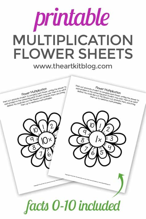 Waldorf Flower Multiplication Worksheets for Kids ...