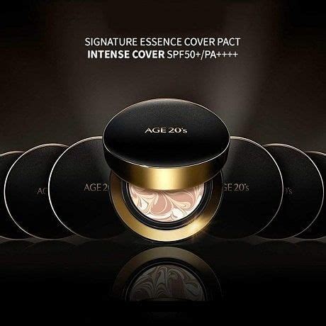 The cushion itself is so pretty! AGE 20'S Signature Essence Cover Pact Intense Cover SPF50 ...