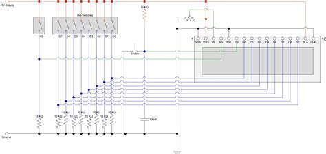 How To Drive A Character Lcd Displays Using Dip Switches 8 Steps