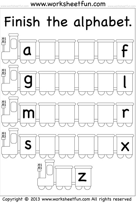 In the first alphabet worksheet, kids learn how to write … 翻訳 · word problems for kindergarten worksheets free free printable math problems worksheets sums for grade 1 year 4 math activities standard 4 mathematics exercise making a fraction a decimal math learning games for 3rd graders. Missing Lowercase Letters - Missing Small Letters - Worksheet / FREE Printable Worksheets ...