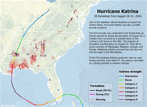 Map Of Area Affected By Hurricane Katrina