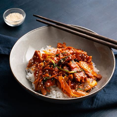 Spicy Korean Pork Stir Fry Marions Kitchen Recipe Spicy Korean