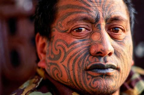 Maori Moko Tattoo New Zealand Native New Zealand Polynesian Tattoo