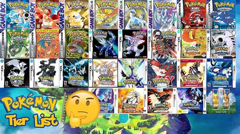 Ranking All Pokemon Games From Best To Worst Pokemon