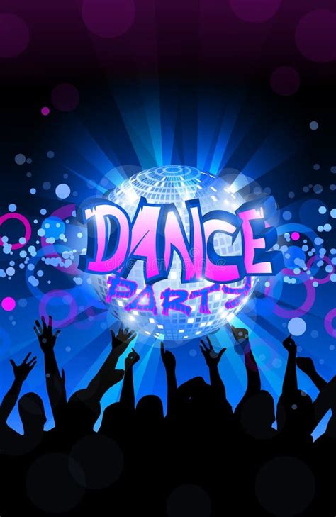 Dance Party Flyer Musical Background Vector Stock Illustration