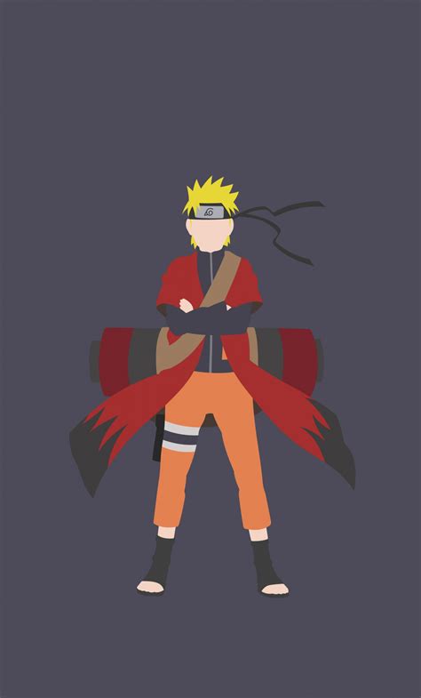 Download Minimal Anime Naruto Uzumaki Wallpaper 1280x2120 Iphone 6 Plus