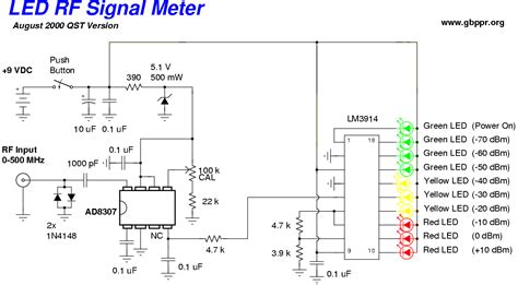 Rf Detector Circuit For Listening Devices And Cameras Rrfelectronics