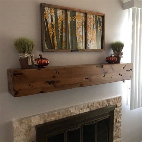 Having a fireplace without a mantel is like owning a sofa without the throw pillows. Fireplace Mantel Handmade Distressed Railroad Tie Design ...