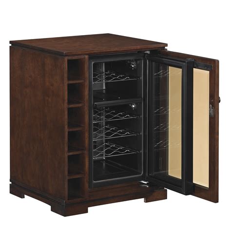 What a dreamy wine cabinet that chills 24 bottles of wine and has storage for more wine and a dozen wine glasses. Tresanti Cabernet 18 Bottle Wine Cabinet & Reviews | Wayfair