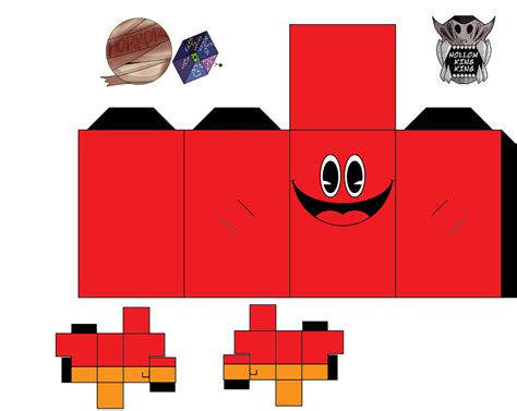 Set Of Pac Man Characters Paper Toy Free Printable Papercraft Templates