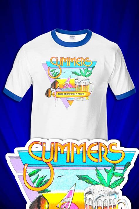Summers On Ft Lauderdale Beach S Ringer T Shirt Free S H Etsy