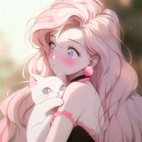 Cute Anime Cat Kawaii Anime Girl Anime Art Girl Pink Wallpaper Anime
