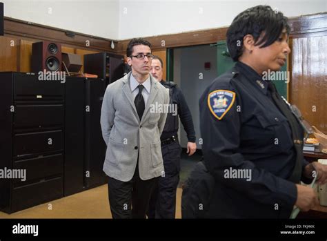 New York Ny Usa 8th Mar 2016 Court Officers Escort Elliot Morales Into The Courtroom