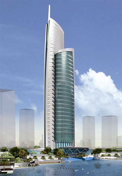 Most Beautiful Skyscrapers Diamond Tower Almas Tower Futuristic