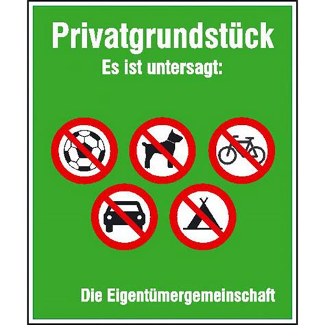 Betreten verboten schilder zum ausdrucken (word & pdf). Hinweisschild - Grundbesitzkennzeichnung Privatgrundstück ...