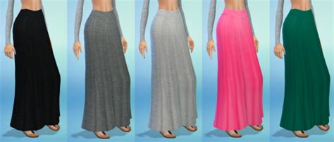 Maxi Skirts By Dani Paradise Sims 4 Nexus