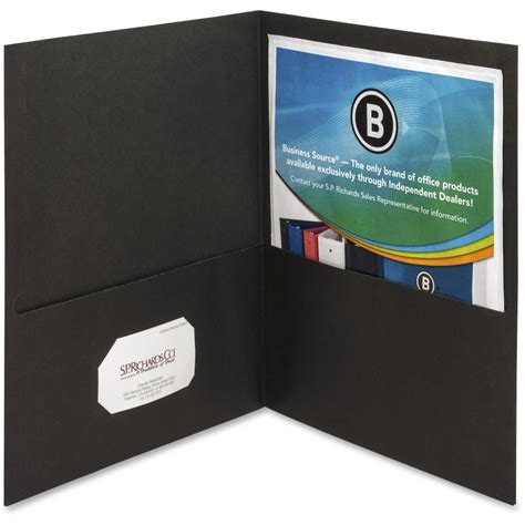Business Source Letter Recycled Pocket Folder Zerbee