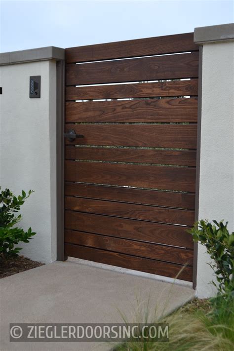 Modern Courtyard Gates Ziegler Doors Inc