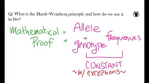 What is the frequency of heterozygotes aa in a randomly mating population in which the frequency of all dominant phenotypes is 0.19? Hardy-Weinberg Principle - YouTube